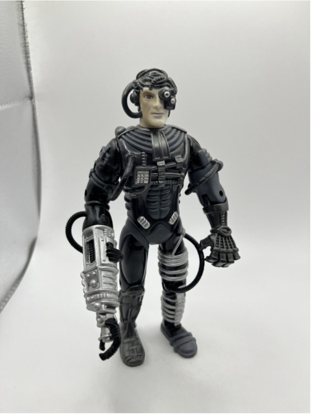 Vtg. 1995 Playmates Star Trek Space Talk Series Borg 7" Action Figure WORKS! SEE